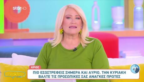 Άση Μπήλιου: Προβλέψεις Για Το Παρασκευο- Σαββατοκύριακο