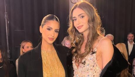 Αλεξάνδρα Νίκα: Με Celia Kritharioti φόρεμα στο fashion show στο Παρίσι