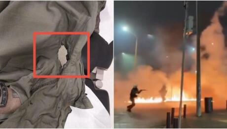 ΑΠΘ: Μολότοφ έκαψε τη στολή αστυνομικού στα επεισόδια