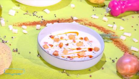 Συνταγή για Σούπα Με Σελινόριζα Και Απάκι