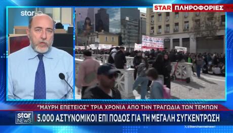 Τέμπη: 5000 Αστυνομικοί Επί Ποδός Για Τη Συντέντρωση