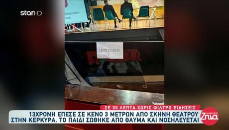 Κέρκυρα: 13χρονη Έπεσε Σε Κενό 3 Μέτρων Από Σκηνή Θεάτρου