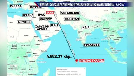 Ιράν: Πυραυλική Επίθεση Στη Βάση Ντιέγκο Γκαρσία Στον Ινδικό