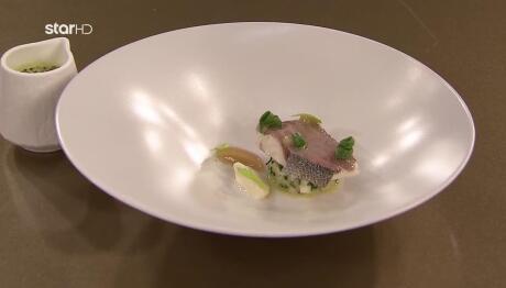 MasterChef Συνταγή: Τσιπούρα Με Πράσο, Σέλινο Και Αχλάδι