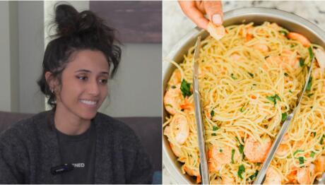 Γαριδομακαρονάδα Mε Oύζο Kαι Πιπεριές Από Τη Wasan!