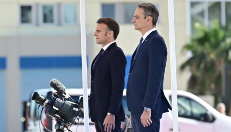 Μητσοτάκης - Μακρόν Στη Φρεγάτα Κίμων