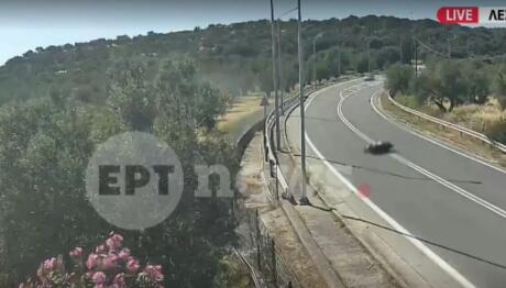 Μυτιλήνη: Βίντεο Από Τη Στιγμή Του Τροχαίου Στην Παναγιούδα