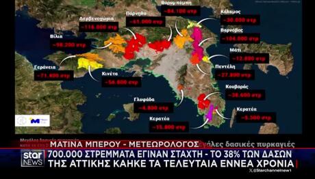 Φωτιές Αττική: Έχουν Καεί Πάνω Από 700.000 Στρέμματα