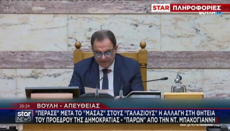 Πέρασε η πρόταση ΝΔ για την αναθεώρηση του Συντάγματος