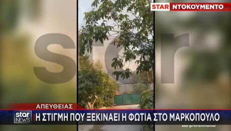 Φωτιά Στο Μαρκόπουλο Ωρωπού