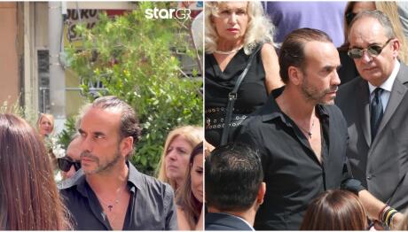 Κηδεία Γιώργου Μαζωνάκη: Συντετριμμένος Ο Πάνος Μουζουράκης