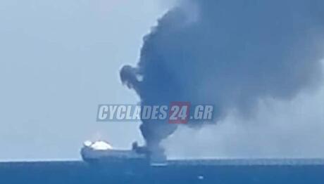 Μύκονος: Φωτιά Σε πλοίο Με 29 Επιβαίνοντες