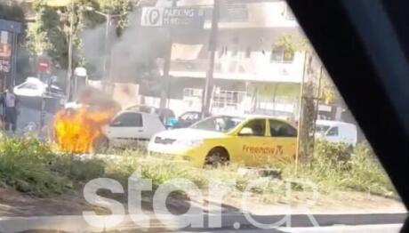 Φωτιά Σε Όχημα Στην Αγία Παρασκευή