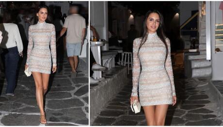 Αλεξάνδρα Νίκα: Κομψή και glam εμφάνιση στα σοκάκια της Μυκόνου