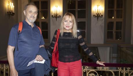 Στέλιος Μάινας: Με Τη Σύζυγό Του, Κάτια Σπερελάκη Στο Θέατρο