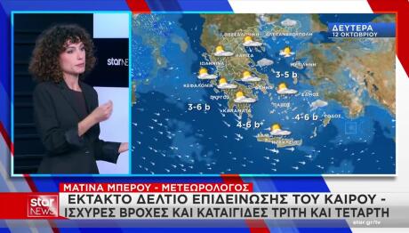 Καιρός: Bροχές & Αισθητή Πτώση Θερμοκρασίας Στην Αττική