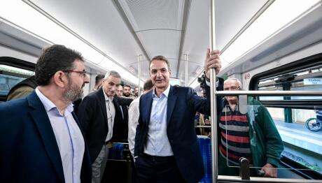 Μητσοτάκης αναβαθμισμένος συρμός Ηλεκτρικού