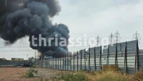 Μεγάλη Φωτιά Σε Εργοστάσιο Στον Ασπρόπυργο