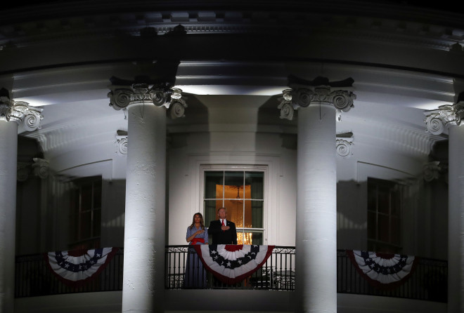 Η Μελάνια Τραμπ και ο Ντόναλντ στον Λευκό Οίκο