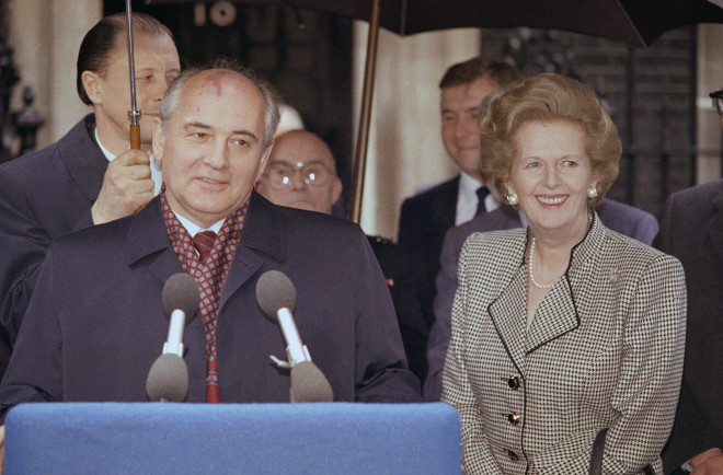 Margaret Thatcher και Mikhail Gorbachev/AP