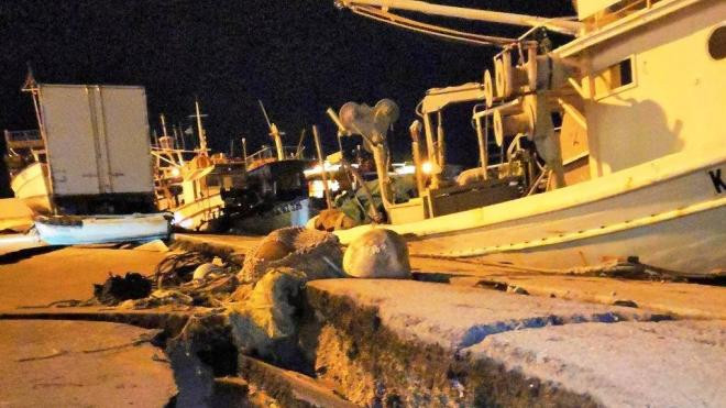 Ζημιές στο λιμάνι της Ζακύνθου από τον σεισμό