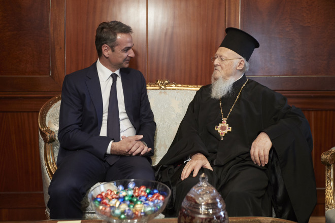 Συνάντηση Κ. Μητσοτάκη με τον Οικουμενικό Πατριάρχη Βαρθολομαίο | Star.gr