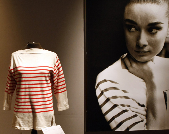 Η Audrey Hepburn φορούσε συχνά ριγέ μπλούζες 
