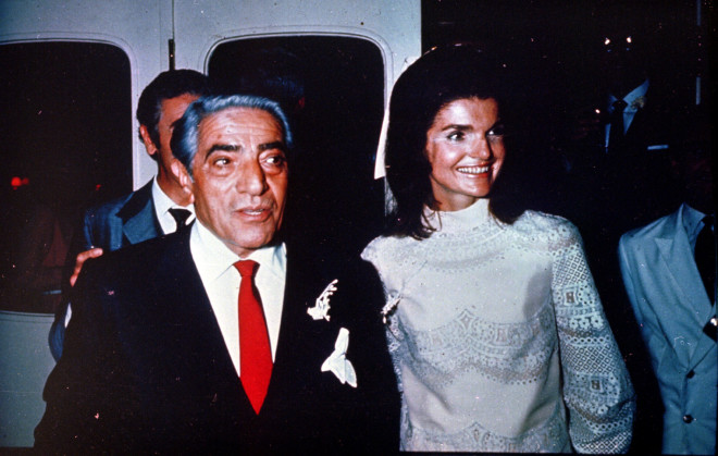 Ο Έλληνας κροίσος με την πρώην Πρώτη Κυρία των ΗΠΑ. Φωτογραφία: Αssociated Press