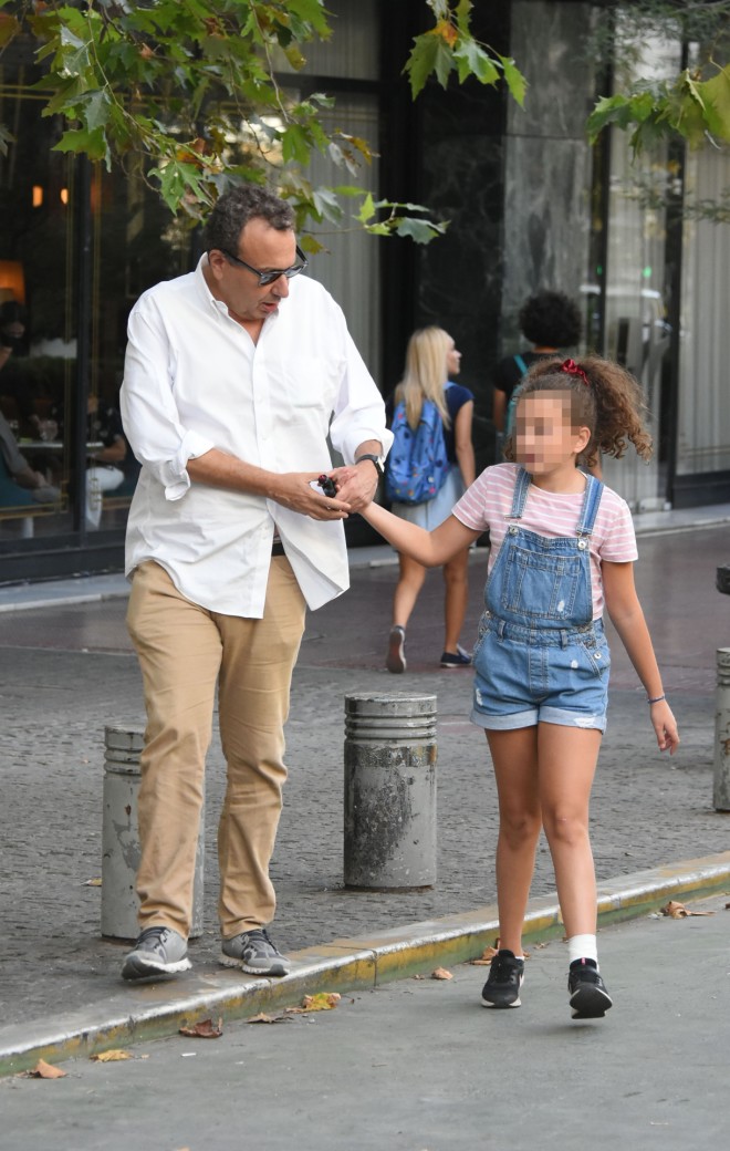 Ο Χρήστος Χωμενίδης με την κόρη του, Νίκη