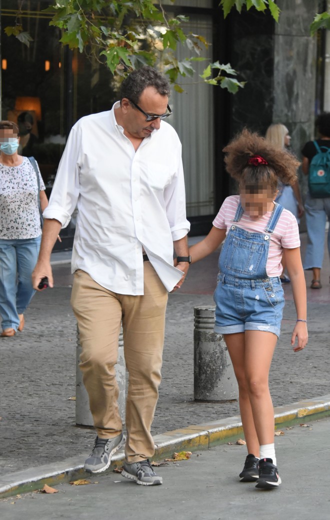 Ο Χρήστος Χωμενίδης με την κόρη του, Νίκη