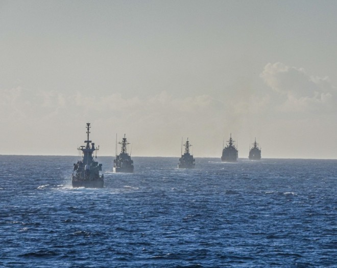 Εντυπωσιακές εικόνες από την άσκηση του Πολεμικού Ναυτικού στο Αιγαίο