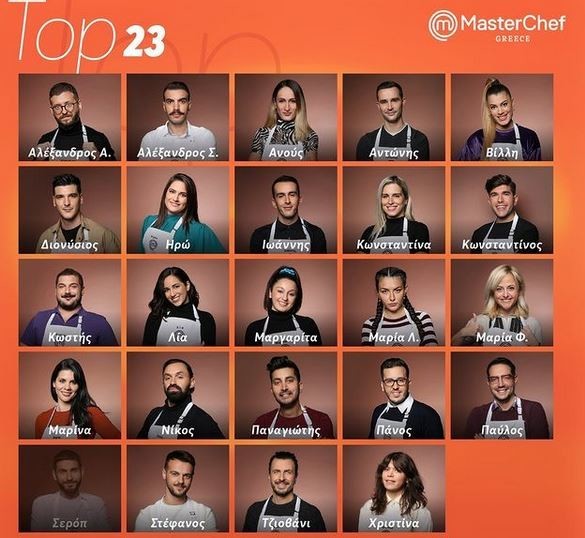 Οι 23 παίκτες του MasterChef 5