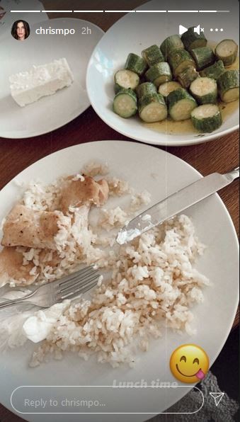 Το υγιεινό μεσημεριανό γεύμα της Χριστίνας Μπόμπα