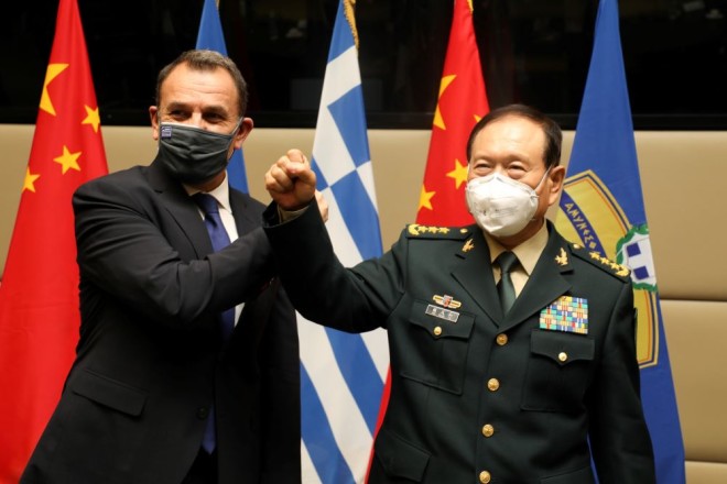 συνάντηση Υπουργών Άμυνας Ελλάδας Κίνας 