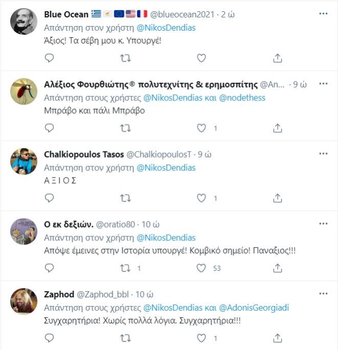 Twitter για κόντρα Δένδια - Τσαβούσογλου 