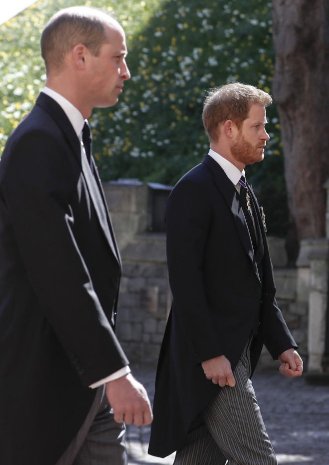Οι πρίγκιπες William και Harry στην κηδεία του παππού τους, πρίγκιπα Φίλιππου