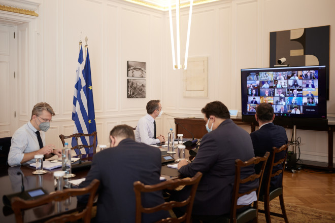 Yπουργικό Συμβούλιο Τηλεδιάσκεψη 