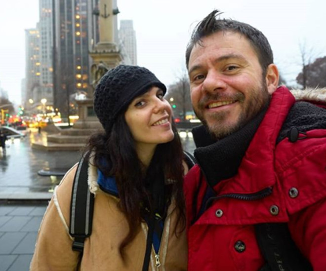 Ηλέκτρα Αστέρη και Ευτύχης Μπλέτσας σε ένα από τα δεκάδες ταξιδια τους /Φωτογραφία Instagram