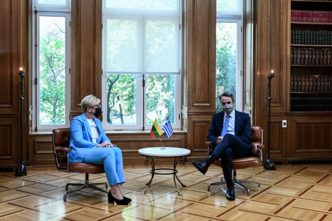 Κυριάκος Μητσοτάκης συνάντηση με πρωθυπουργό Λιθουανίας  