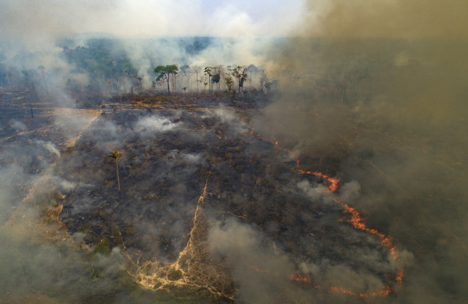 Στιγμιότυπο από τις φωτιές στον Αμαζόνιο στις 23/8/20- φωτογραφία ΑΡ