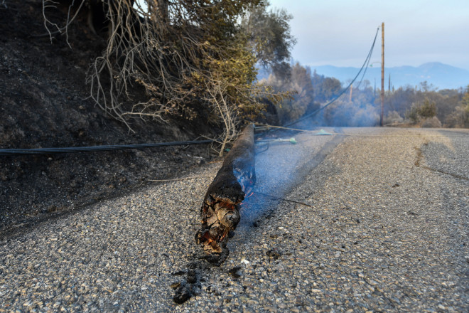 Στιγμιότυπο από εστία φωτιάς στη Γορτυνία- φωτογραφία Eurokinissi