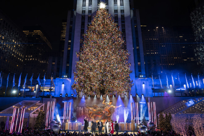 Το χριστουγεννιάτικο δέντρο στο Rockefeller Center- φωτογραφία ΑΡ
