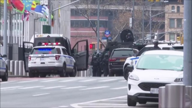 Ισχυρές αστυνομικές δυνάμεις έξω από την έδρα του ΟΗΕ στη Νέα Υόρκη- ΑΡ