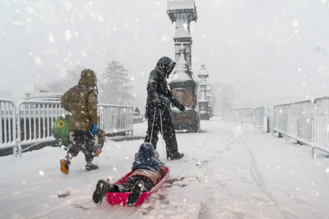 Ο χιονιάς σαρώνει την αμερικανική πρωτεύουσα- φωτογραφία ΑΡ