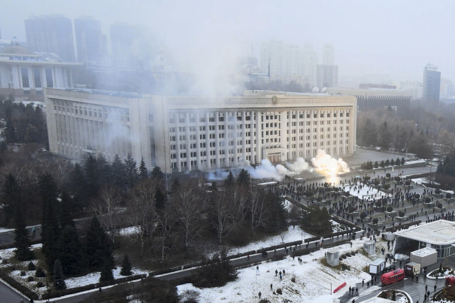 Διαδηλώσεις στο Καζακστάν- φωτογραφία ΑΡ