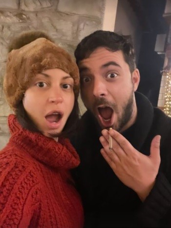 Ο Πάνος Νάτσης και η σύντροφός του σε χαρούμενες στιγμές- φωτογραφία Instagram