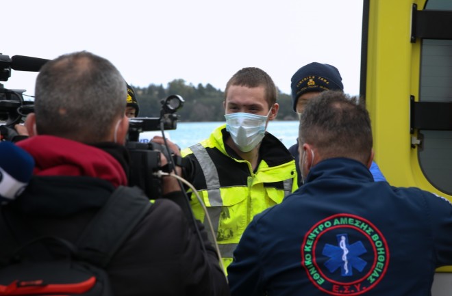 Ο 21χρονος διασωθείς Λευκορώσος από το φλεγόμενο πλοίο Euroferry Olympia