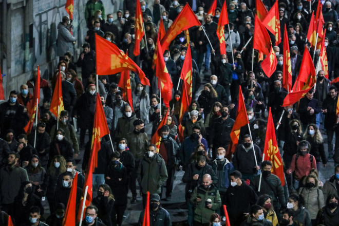 πορεία ΚΚΕ για πόλεμο στην Ουκρανία