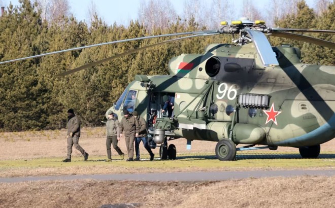 ουκρανικό ελικόπτερο έφτασε στη Λευκορωσία