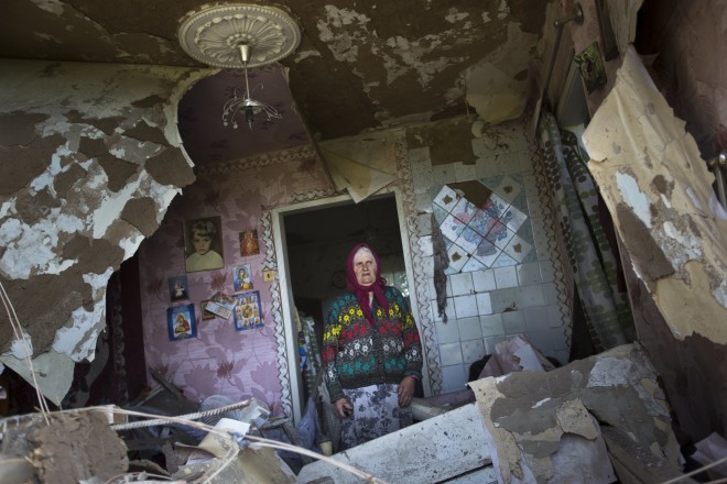 βομβαρδισμένο σπίτι Ουκρανία